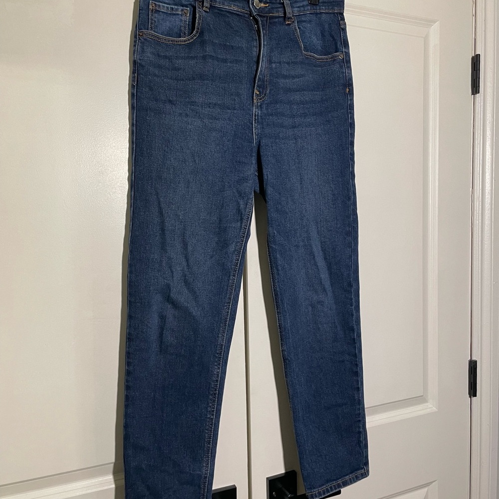 Pull&Bear Deep Blue Straight Jeans